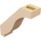 Ekena Millwork 3-inch W x 10-inch D x 10-inch H Baker Rough Cedar Woodgrain TimberThane Knee Brace, Primed BRCUR03X10X10BKRRCPR - alternate 2
